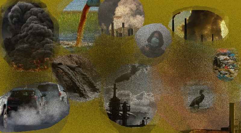 Pollution : collage photos Jacques Bouchut