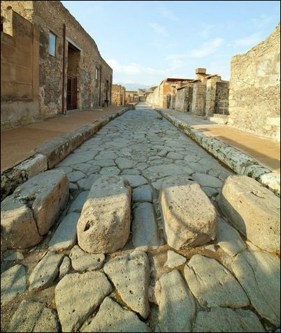 Une rue à Pompéi
