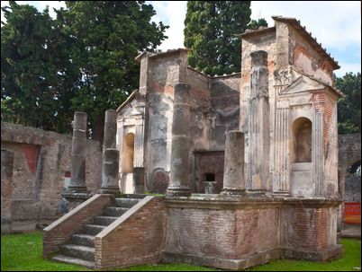 Le temple d'Isis à Pompéi