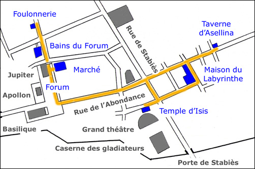 Pompéi : détail