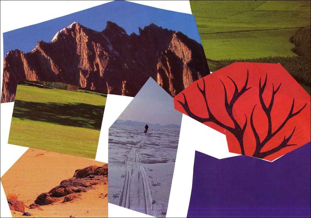 Collage février 2016, Jacques Bouchut : Petites flammes