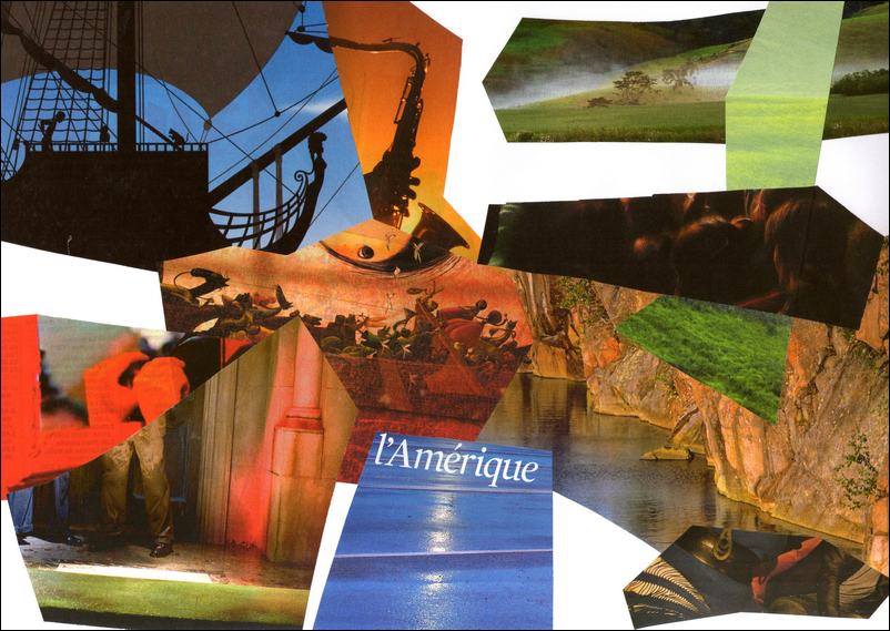 L'Amérique, collage Jacques Bouchut
