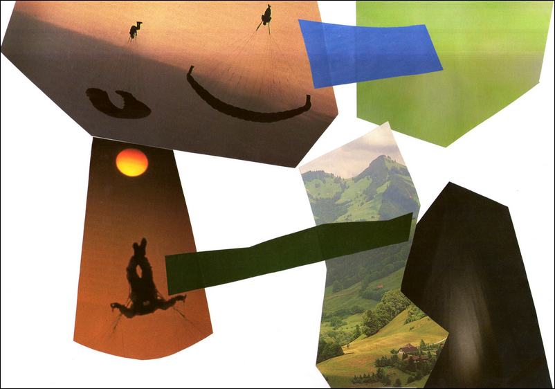 Le sourire du clown, collage Jacques Bouchut